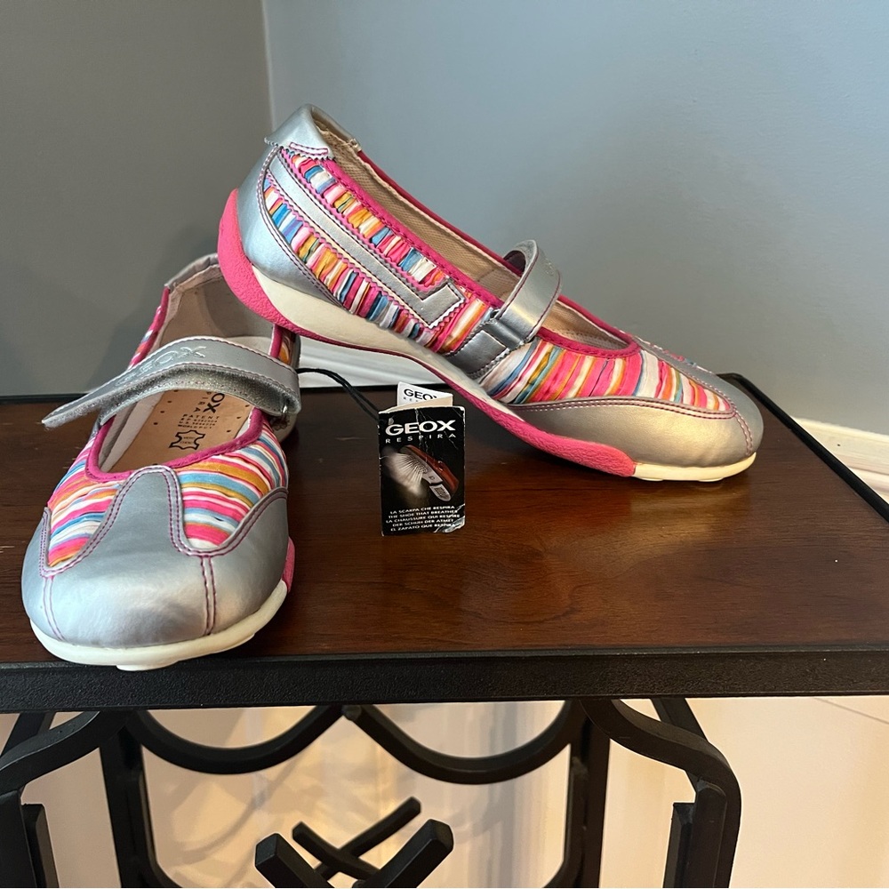 Metallic Multi Color Mary Jane Shoes Size 40